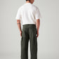 Men's Olive Baggy Fit Mid Rise Cargos - Back View