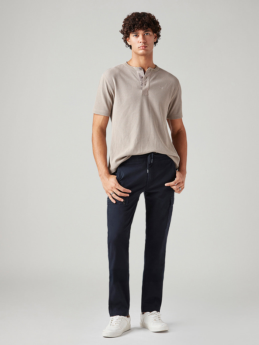 Men's 511 Dark Blue Slim Fit Mid Rise Commuter Cargos