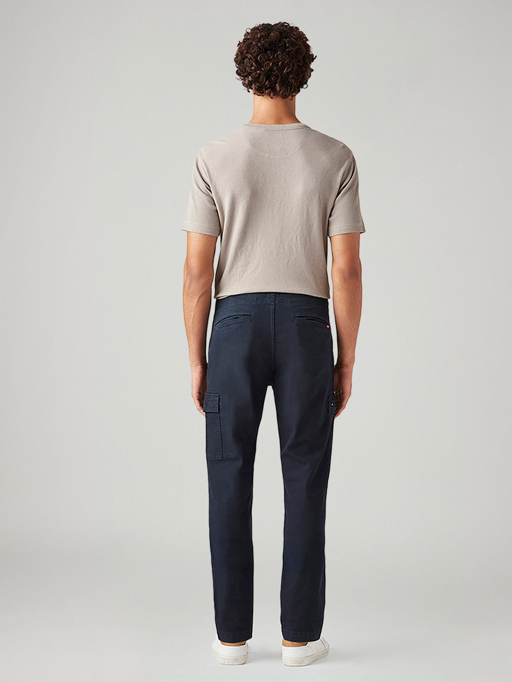 Men's 511 Dark Blue Slim Fit Mid Rise Commuter Cargos - Back View