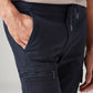 Men's 511 Dark Blue Slim Fit Mid Rise Commuter Cargos - Detail View