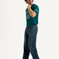 Men's 567 Dark Indigo Loose Fit Mid Rise Jeans - Side View