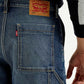Men's Blue Solid Loose Fit Shorts - Detail View