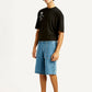 Men's Blue Loose Fit Shorts - Side View