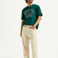 Men's 568 Beige Loose Fit Mid Rise Jeans - Styleshot View