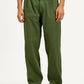 Men's Olive Green Loose Fit Mid Rise Chinos - Front View