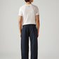 Men's Navy Loose Fit Mid Rise Chinos - Back View