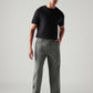 Men's Grey Loose Fit Mid Rise Chinos - Front View