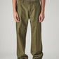 Men's Olive Loose Fit Mid Rise Chinos - Front View