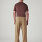 Men's Khaki Loose Fit Mid Rise Chinos - Back View