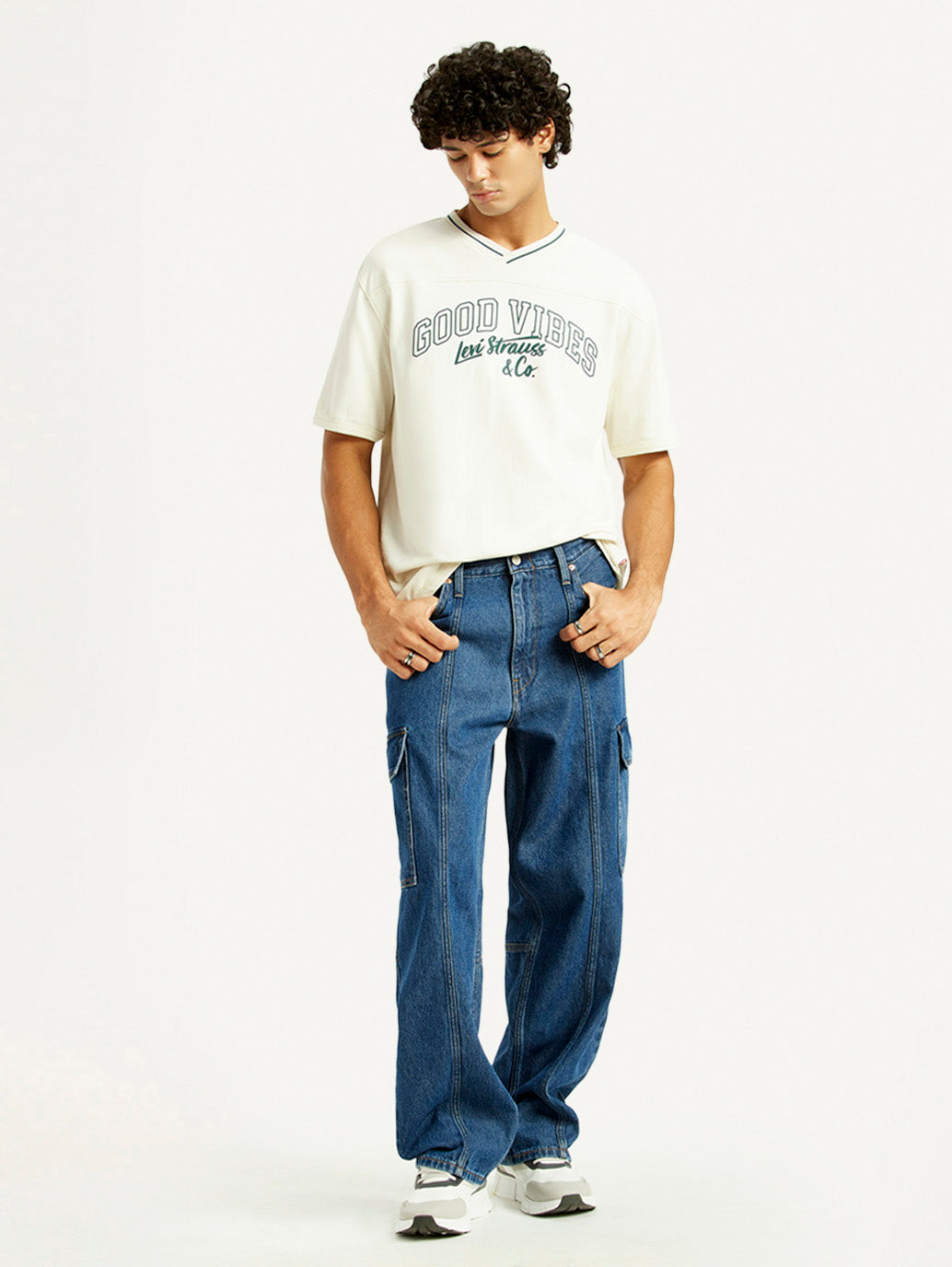 Men's 578 Mid Indigo Loose Fit Mid Rise Jeans