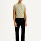 Men's Redloop 505 Black Straight Fit Mid Rise Jeans - Front View