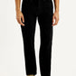 Men's Redloop 505 Black Straight Fit Mid Rise Jeans - Front View