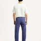 Men's Blue Tapered Fit Mid Rise Chinos - Back View