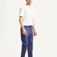 Men's Blue Tapered Fit Mid Rise Chinos - Side View