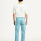 Men's Turquoise Tapered Fit Mid Rise Chinos - Back View