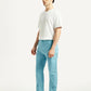 Men's Turquoise Tapered Fit Mid Rise Chinos - Side View
