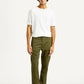 Men's 512 Olive Slim Tapered Fit Mid Rise Chinos - Front View