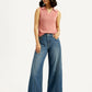 Women's Mid Indigo XL Straight Loose Fit Mid Rise Jeans - Styleshot View