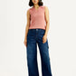 Women's 94 Dark Indigo Baggy Fit Mid Rise Jeans - Front View