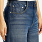 Women's 94 Dark Blue Baggy Fit Mid Rise Jeans - Detail View