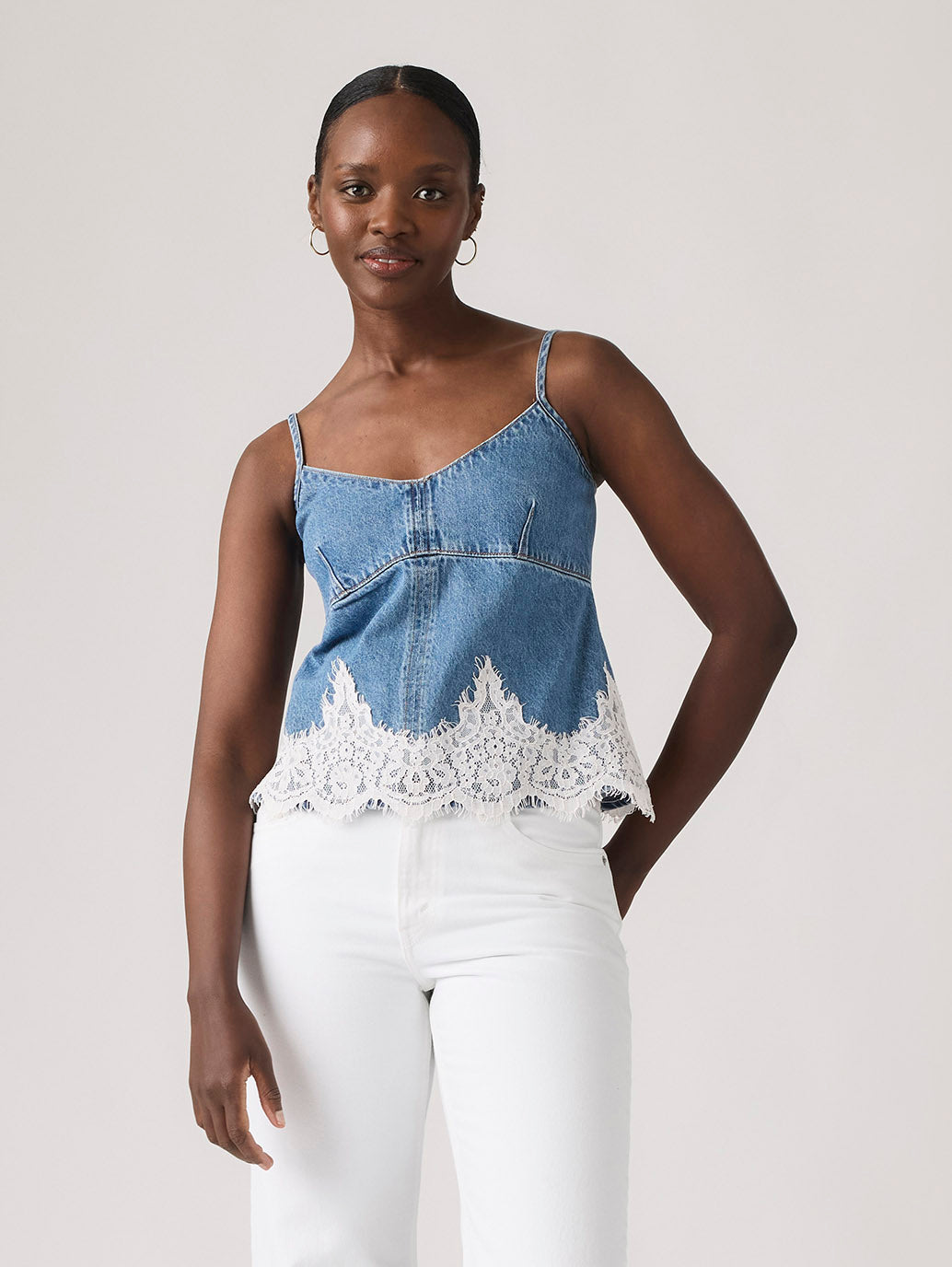 Levi's® Premium 90s Women's Denim Cami Top - Front View