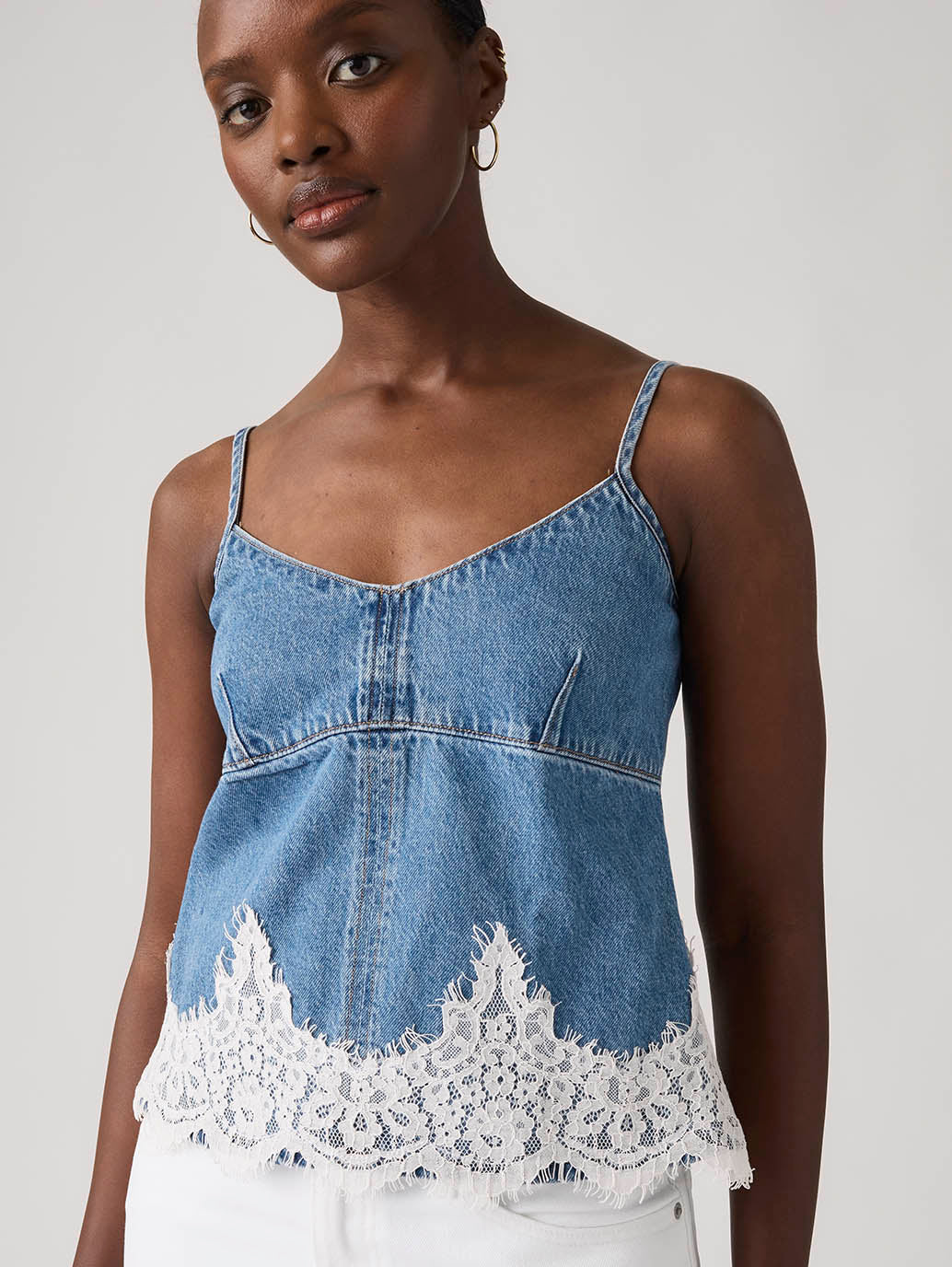 Levi's® Premium 90s Women's Denim Cami Top - Detail View