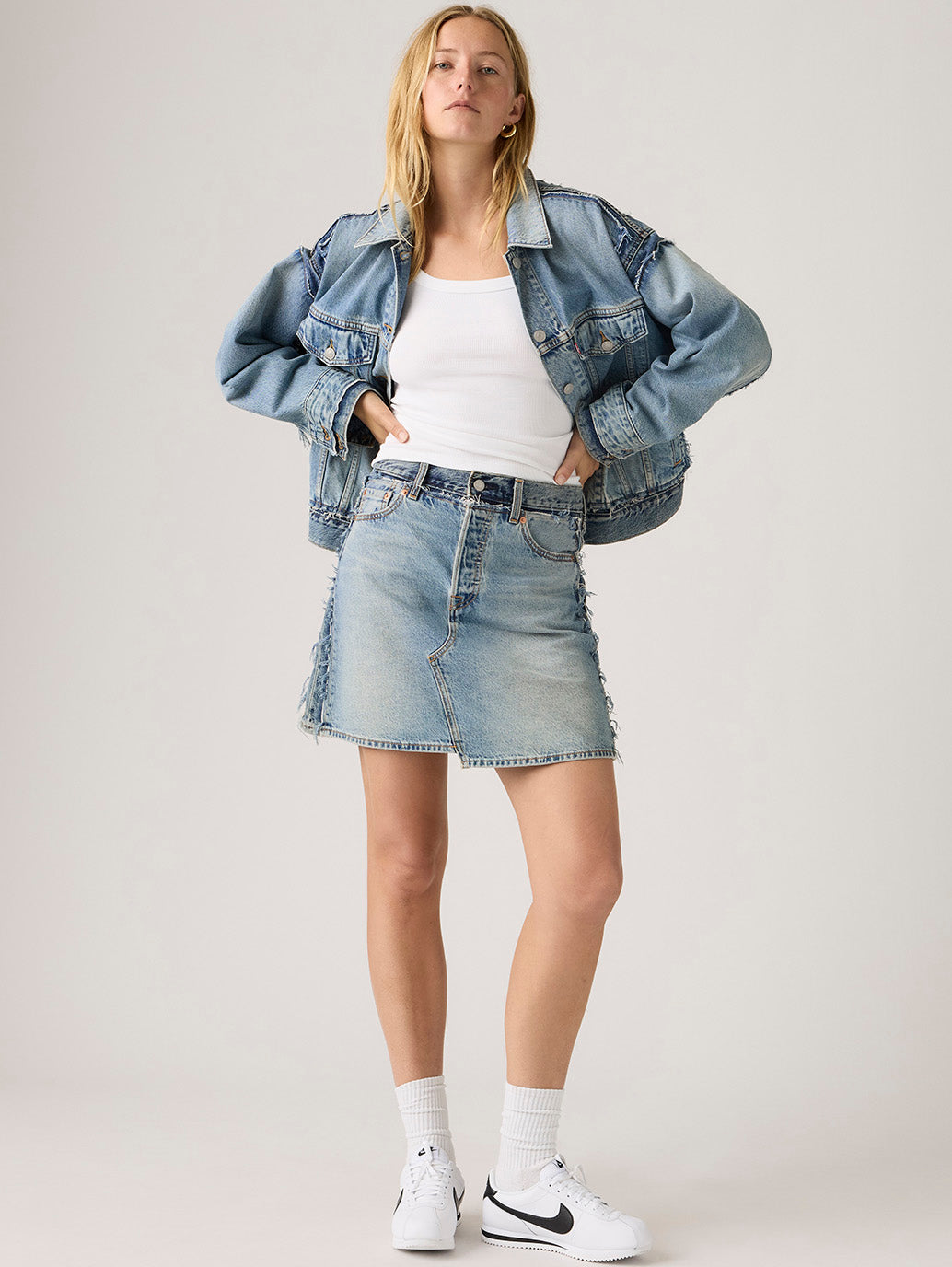 Levi's® Women's Deconstructed Edge Skirt
