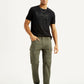 Men's Olive Slim Fit Cargos - Styleshot View