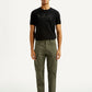 Men's Olive Slim Fit Cargos - Front View