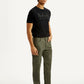 Men's Olive Slim Fit Cargos - Side View
