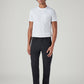 Men's Black Slim Fit Low Boll Zip Off Commuter Cargo Trousers - Front View