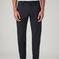 Men's Black Slim Fit Low Boll Zip Off Commuter Cargo Trousers - Front View