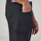 Men's Black Slim Fit Low Boll Zip Off Commuter Cargo Trousers - 20 View