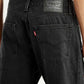 Men's 555 Black Patchwork Relaxed Straight Fit Mid Rise Jeans - Detail View