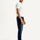 Men's 505 Dark Indigo Straight Fit Mid Rise Jeans - Side View