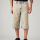 Men's 568 Light Blue Loose Fit Mid Rise Shorts - Front View