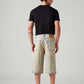 Men's 568 Light Blue Loose Fit Mid Rise Shorts - Back View