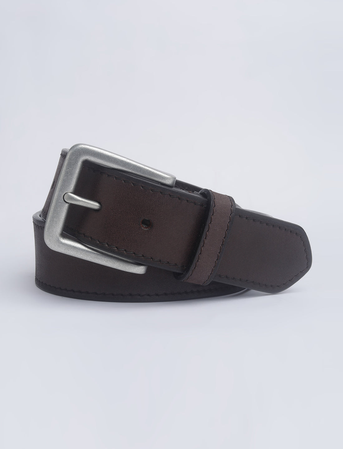 Men's Brown Textured Belt - 03 View