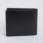 Men's Black Solid Bi-Fold Wallet - 02 View