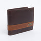 Men's Brown Colorblock Bi-Fold Wallet - 02 View