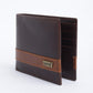 Men's Brown Colorblock Bi-Fold Wallet - 03 View