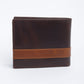Men's Brown Colorblock Bi-Fold Wallet - 05 View