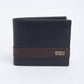 Men's Black Colorblock Bi-Fold Wallet - 01 View