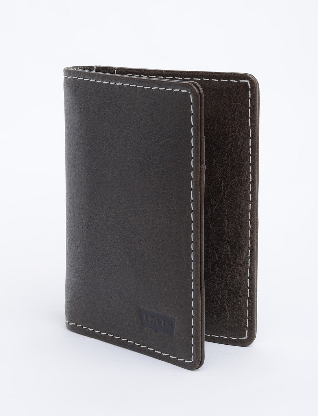 Men's Brown Solid Card Holder - 03 View