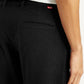 Men's Black Relaxed Straight Fit Mid Rise Corduroy Chinos - Detail View