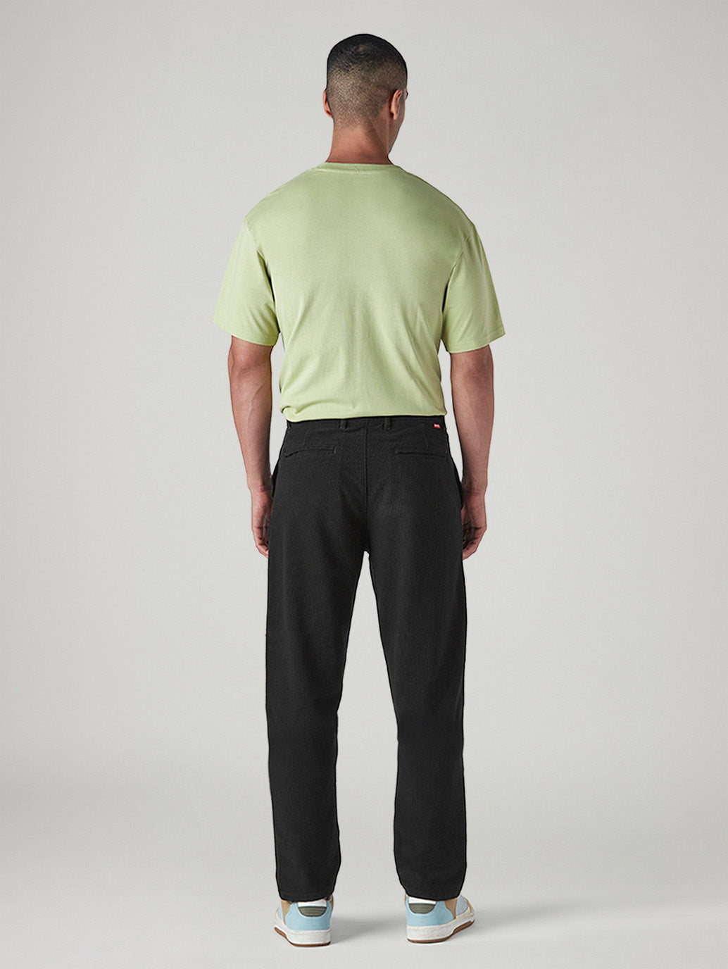 Men's Authentic Relaxed Straight Fit Mid Rise Corduroy Chinos - Back View