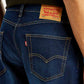 Men's 505 Dark Indigo Straight Fit Mid Rise Jeans - Detail View