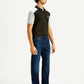 Men's 505 Dark Indigo Straight Fit Mid Rise Jeans - Side View