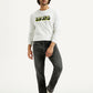Men's 505 Grey Straight Fit Mid Rise Jeans - Front View