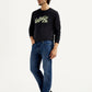 Men's 505 Med Indigo Straight Fit Mid Rise Jeans - Side View